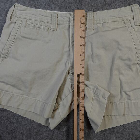 Polo Ralph Lauren Shorts Womens 2 Khaki Chino 4" Tan Preppy Pony Chino Golf - Picture 3 of 8